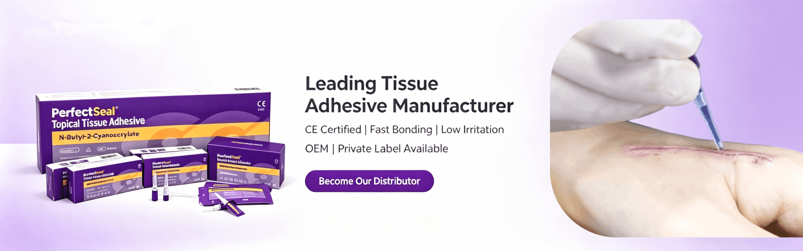 PerfectSeal surgical adhesive banner