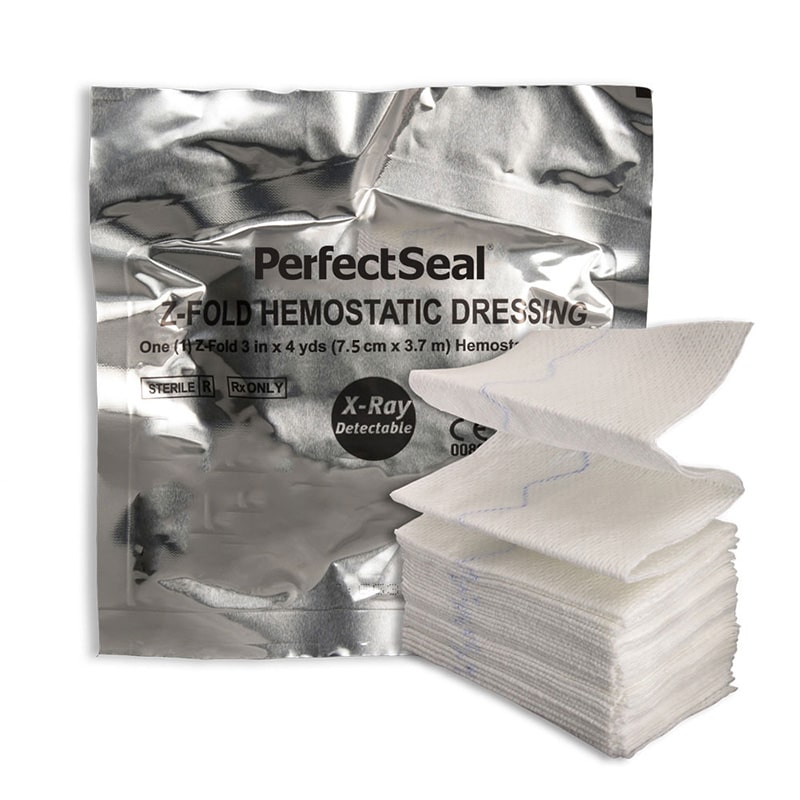Z Fold Combat Gauze Hemostatic Dressing - PerfectSeal